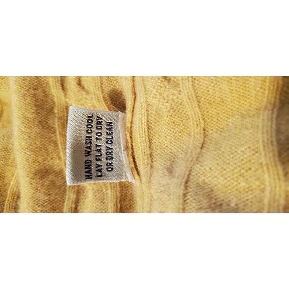 Peter Millar Men's Yellow Mustard Cashmere Knit Vest Sweater Large - Picture 13 of 13